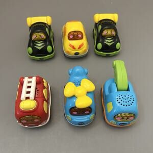 Vtech Go Go Smart Wheels Interactive Vehicles Lights & Sounds Cars Lot Of 6